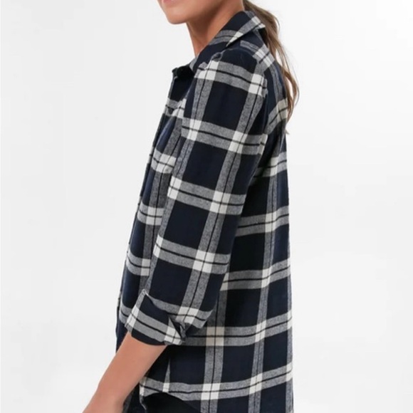 NWT *Sold Out* Tuckernuck Saranac Midnight Plaid Flannel Shirt, XL - Picture 2 of 8